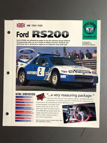 1984 1988 ford rs200 sedan - 1984,