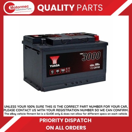 Yuasa ybx3110 12v 80ah - ybx3110, 720a