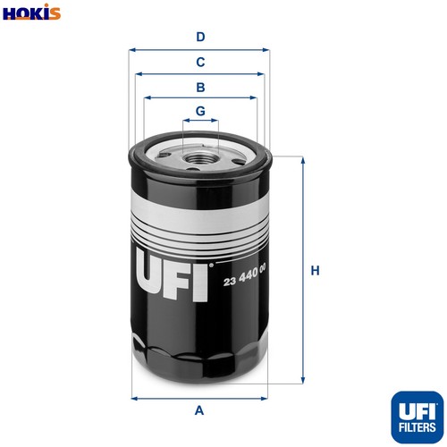 Oil filter 440 - filter, 23.440.00