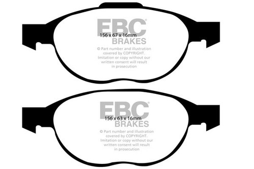 Ebc ultimax front brake pads - ebc,
