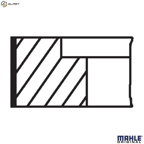 Piston ring kit 034 n0 - 034, 74