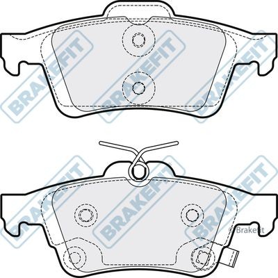 Apec blue rear brake pad - rear,