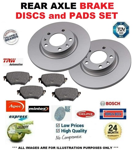 Rear axle brake discs and - axle,