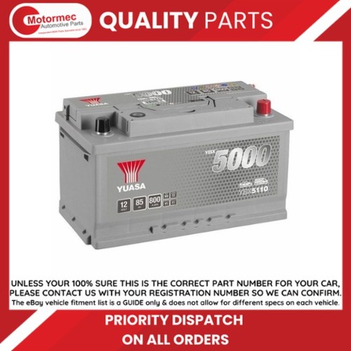 Yuasa ybx5110 12v 85ah - 12v, 800a
