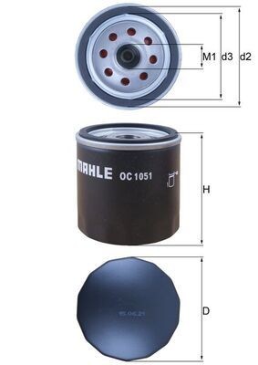 Oil filter knecht - knecht, 1051