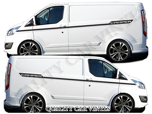 Transit custom racing stripes